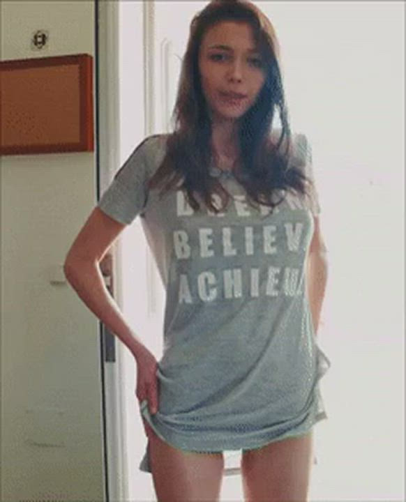 Bouncing Tits Exposed Groping Striptease gif