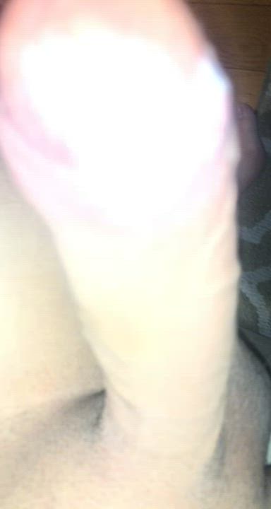 Jerking my big post ejaculate cock