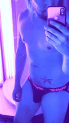Feeling sexy in this jockstrap at the gym!
