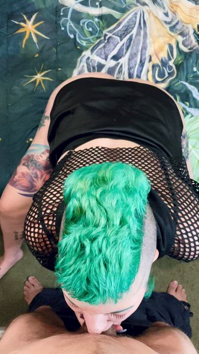 Blowjob Deepthroat POV Real Couple Short Hair Throat gif