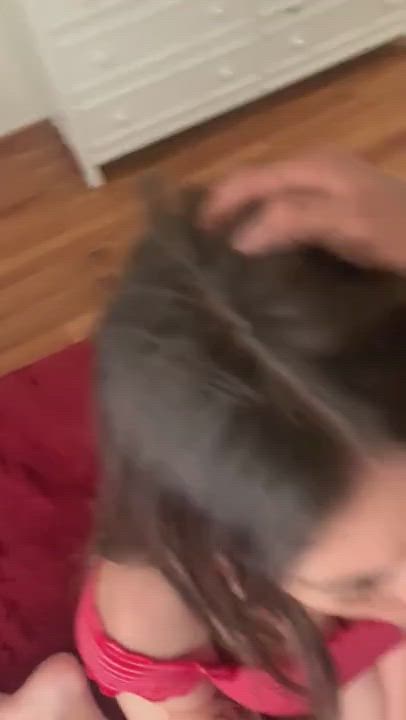 Little cum slut gets a facial