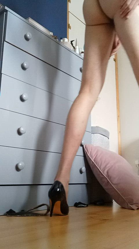 booty high heels sissy slut gif