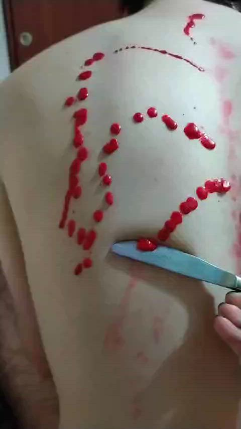 candle wax fetish pain waxed gif