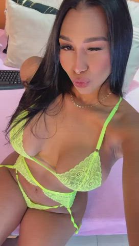 ass big tits booty brunette cum latina lingerie pussy sex tits gif