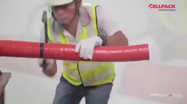 The tools used to make this 24kV underground line splice