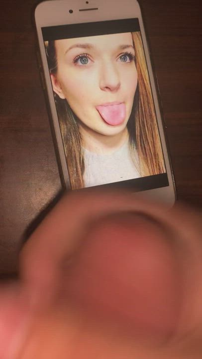 This girl got me so hard.. I had to give her my cum kik: swish885