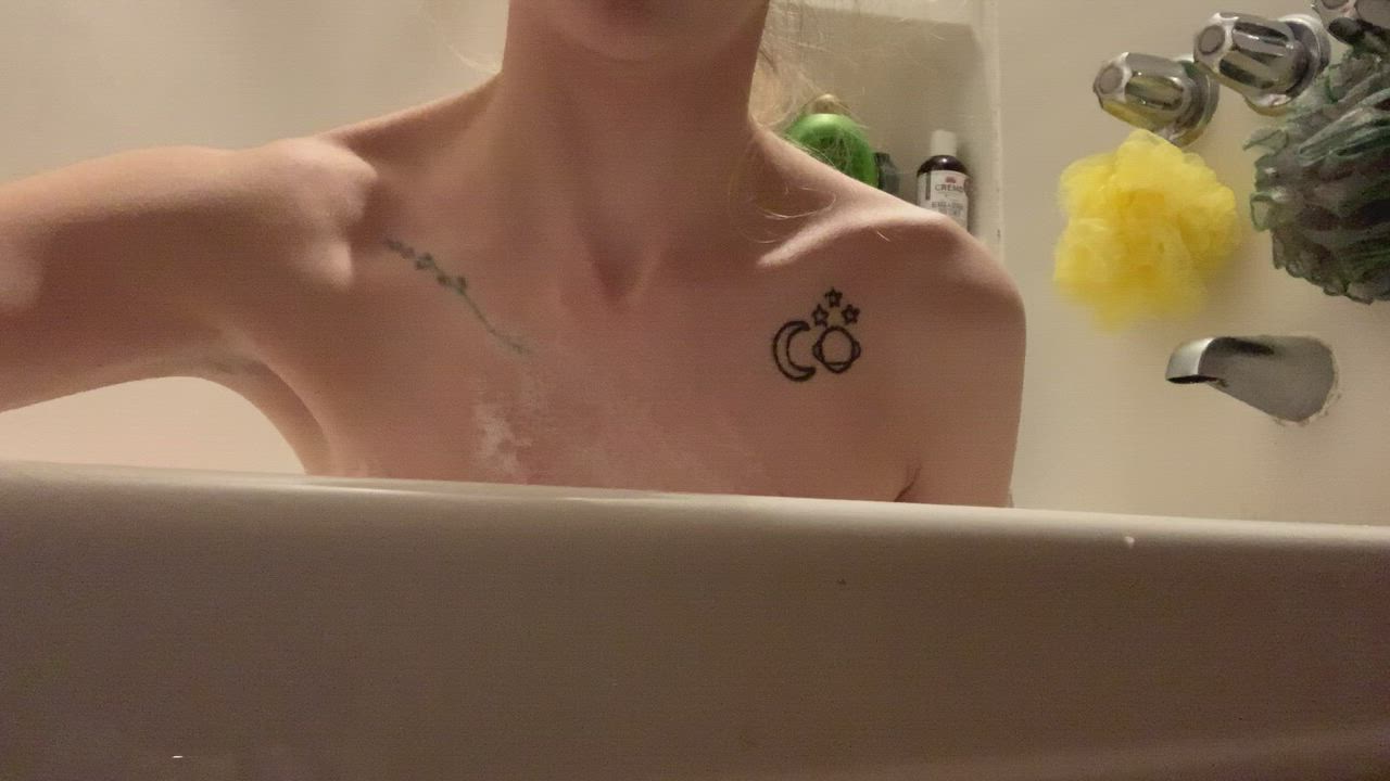 Bath Small Tits Soapy gif