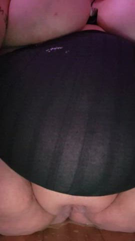 bbw big tits masturbating gif