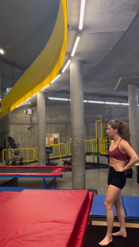 brunette canadian cute gif