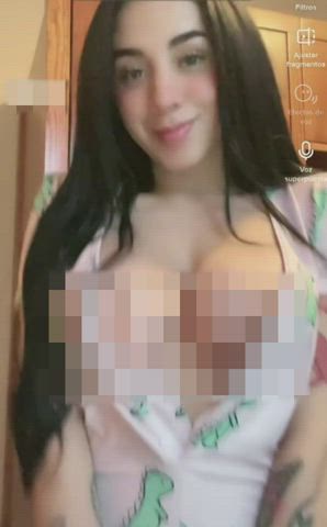 Boobs Bouncing Bouncing Tits Censored Dancing Jiggling Latina TikTok Tits Titty Drop