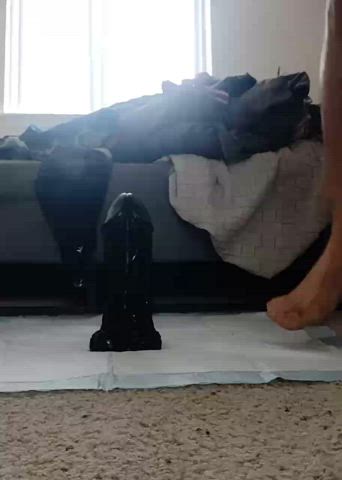 There’s nothing more fulfilling than taking a massive dildo