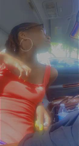 sunny titties out in the parking lot ☀️☀️