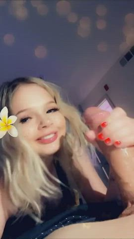 blonde blowjob girlfriend gif