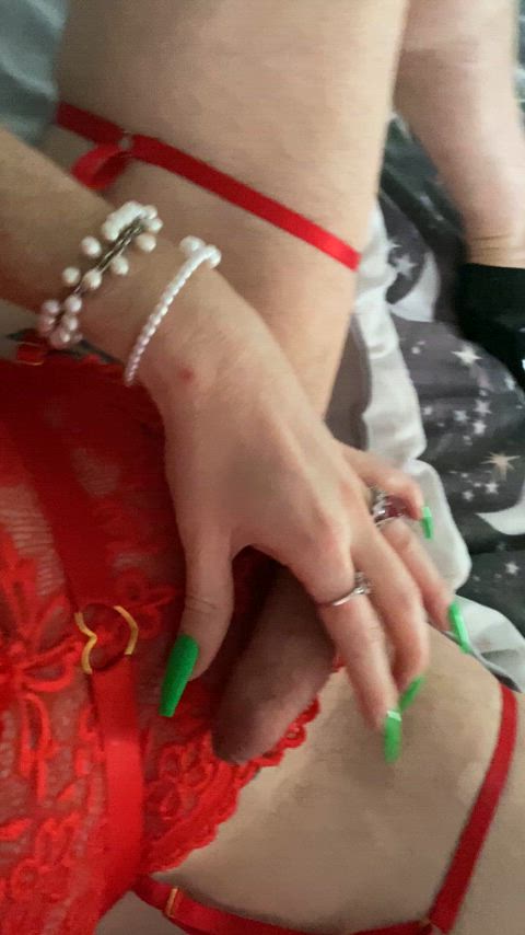 femboy handjob nails trans-women gif