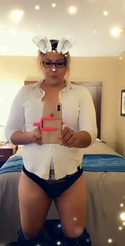Sexy cock reveal, ps I’m a bunny &amp; I like to fuck like one
