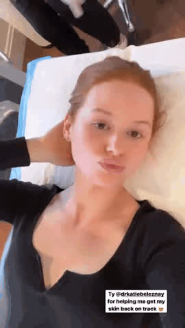Lips Madelaine Petsch Redhead gif