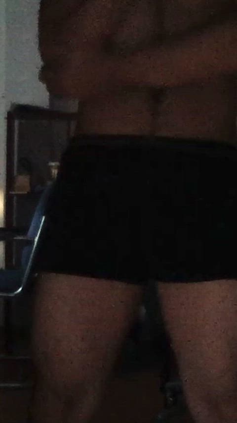 asian hairy cock long hair small dick workout gif