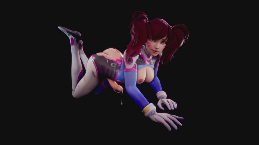 ass futanari girl dick kinky overwatch pigtails gif