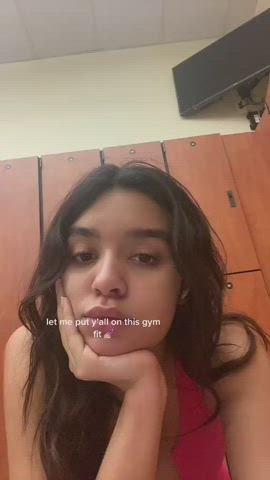 big tits boobs brunette gif