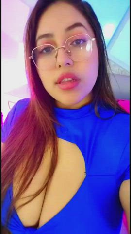 big ass big tits busty chubby glasses latina sex tease gif