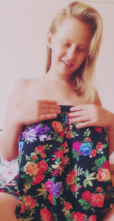 Big Tits Blonde Boobs gif