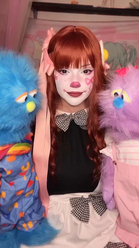 clown girl cute thick gif