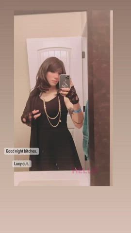 goth tease trans trans woman gif