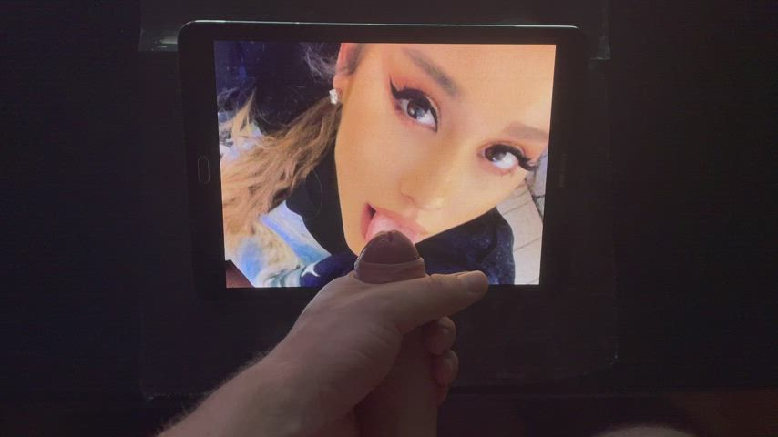 ariana grande ass boobs celebrity cumshot facial latina teen tribute gif