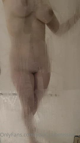 big tits boobs natural tits shower tits gif