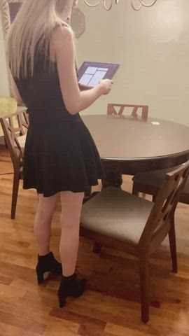 Amateur Blonde Bored And Ignored Creampie Doggystyle Freeuse gif