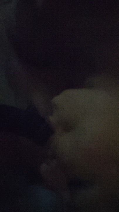 Amateur Blowjob Interracial gif