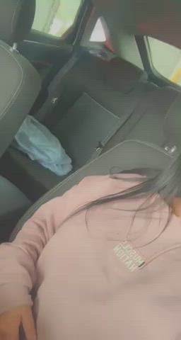 Flashing in the car wash like a good slut 🚗💦 [OC]