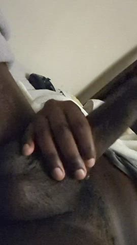 bbc big balls big dick hairy cock jerk off gif