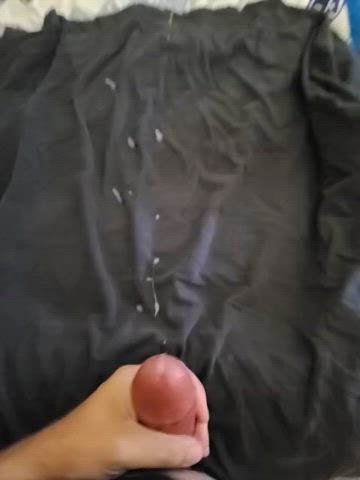 cumshot big dick cum masturbating nsfw thick gif