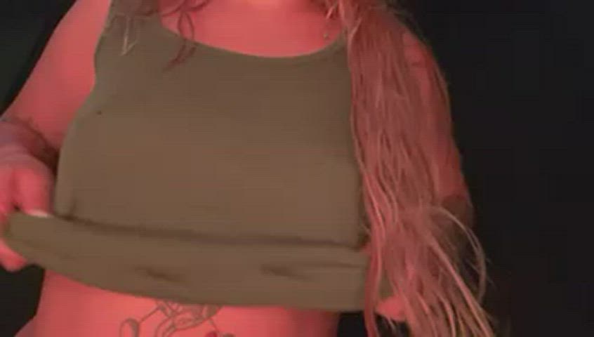 Blonde Boobs Nails Nipple Play Nipples Tattoo Tit Fuck Tits gif