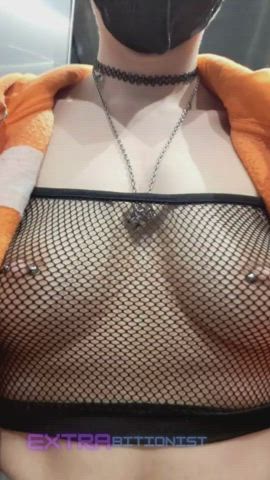 bouncing tits public tits gif