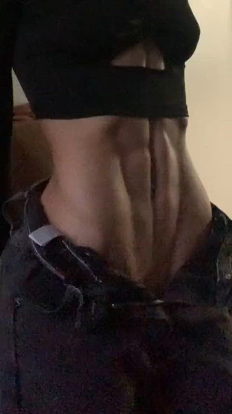 abs fit fitness muscles muscular girl fit-girls gif