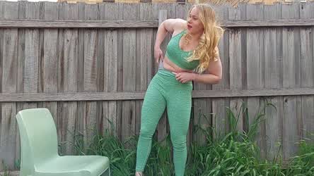 Blonde Funny Porn Thong Wedgie gif