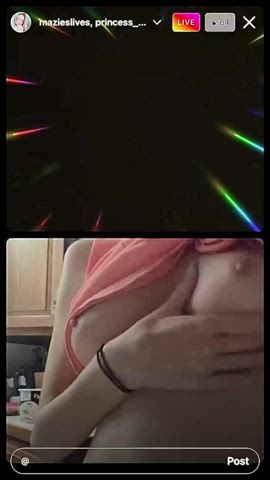 Boobs Nipples White Girl gif
