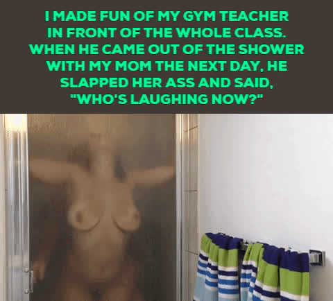 caption mom watching gif