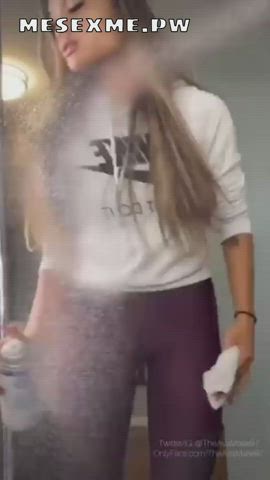 big ass big dick brunette dildo masturbating natural tits pornstar gif
