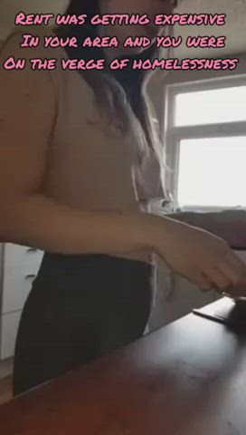 cock roommate surprise gif