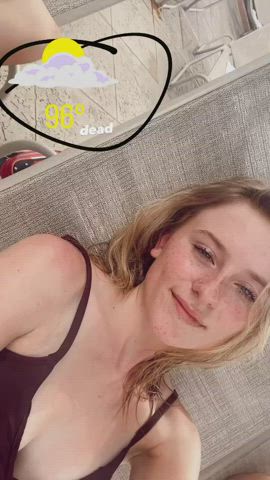 Cute cleavage