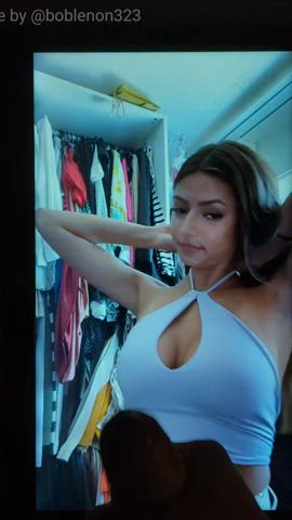 brunette cum cum covered fucking cumshot cute tiktok tits gif