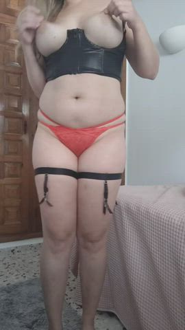 Anal Blonde Butt Plug Lingerie Thick gif