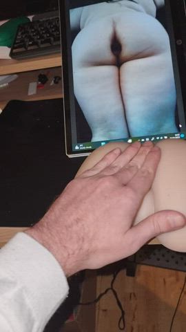 ass cock fleshlight masturbating tribute gif