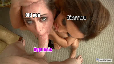 Blowjob Caption Sissy gif