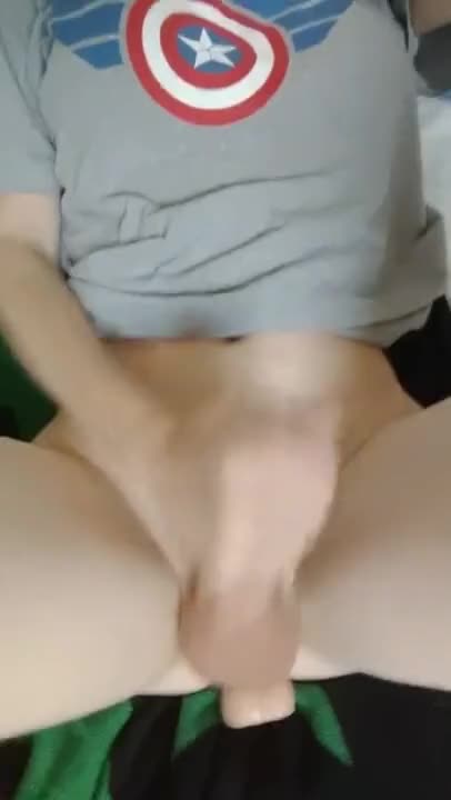 Sissy Femboy Playing in Bed