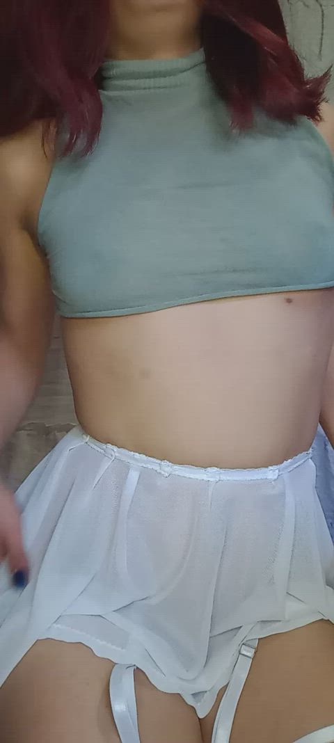 They bounce around a bit, hard boobs