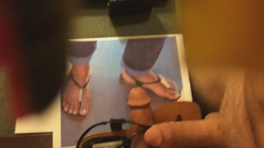 Big Dick Feet Frotting Shoes gif